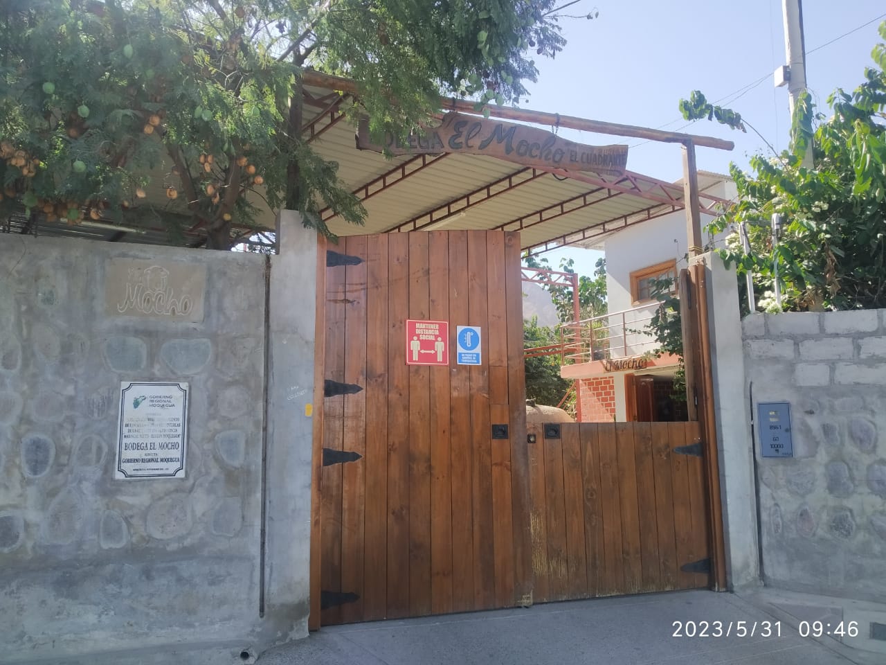 Explora Bodega El Mocho, un lugar turístico en MOQUEGUA, Moquegua. Descubre su ubicación, altitud, y las actividades que ofrece.